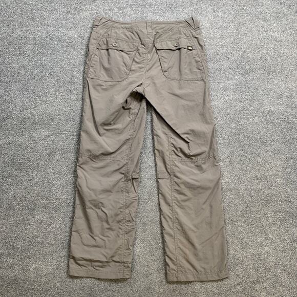 The North Face Pants Womens 6 Grey Nylon Roll Up Stow Pocket Drawstring Hiking - Picture 12 of 16